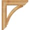 Ekena Millwork Thorton Slat Rough Sawn Bracket w/ Offset Brace, Western Red Cedar, 8"W x 32"D x 36"H BKT0806X32X36THR06RWR - alternate 3